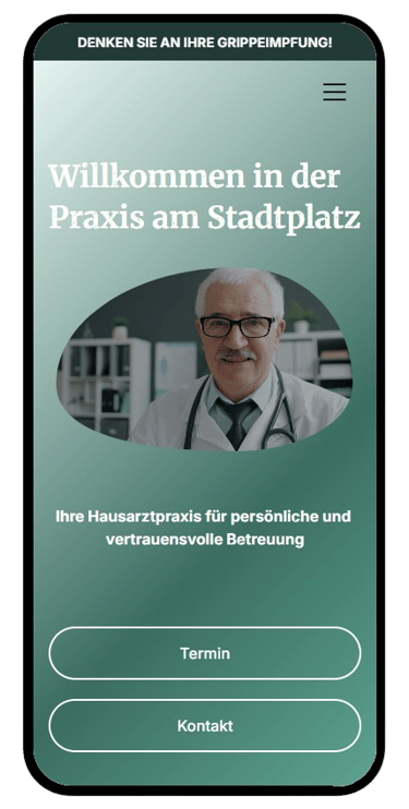 Demo-Webseite für Arztpraxis