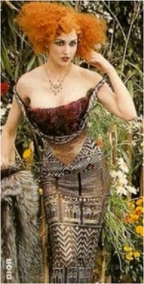 Galliano for Dior Assuit gown photo from magazine spread