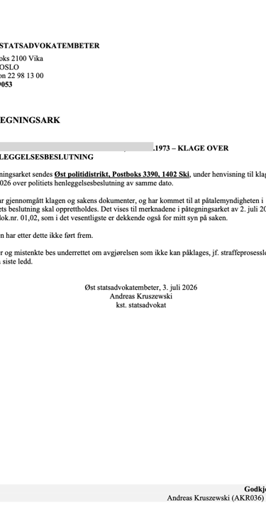 Fredrikstad Police, Østfold police, Salah Al Saadi candidate, Blackmail, Extortion, Linda Tengesdal