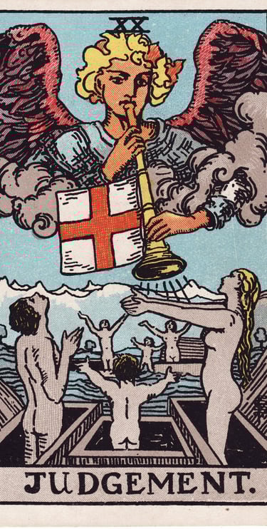 Judgement tarot card meaning – awakening, reflection, and life purpose.