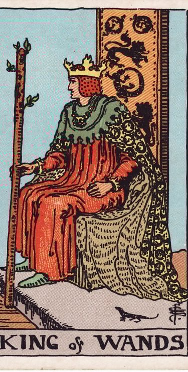 King of Wands meaning upright and reversed tarot card reading