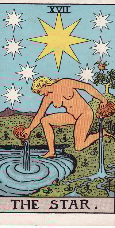 The Star tarot card meaning – hope, healing, and inspiration.