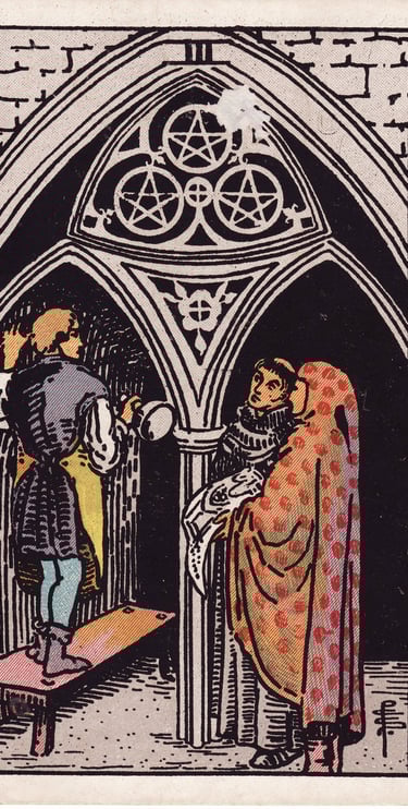 Three of Pentacles meaning upright and reversed tarot card reading
