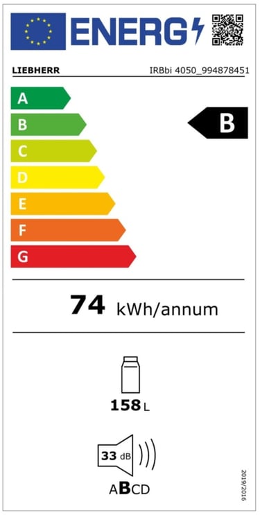 Energielevel vom Liebherr IRBbi 4050