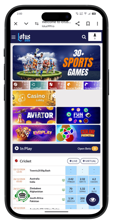 Lotus999 Login