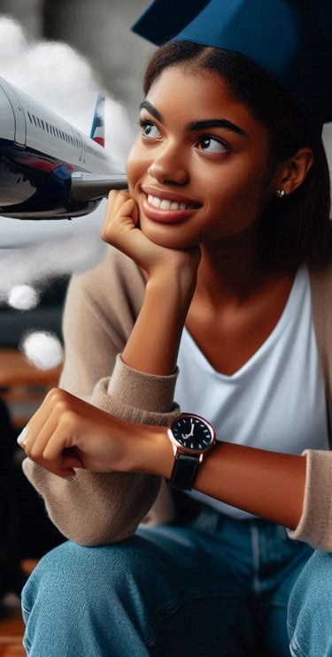 mujer piloto rápido