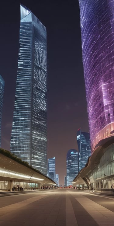 low-angle photography of blue glass walled building during daytime