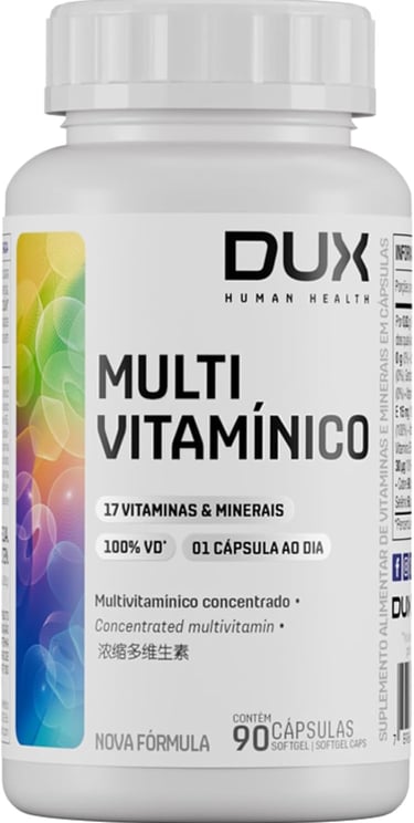 Multivitamínico Dux Nutrition: 17 nutrientes para performance. Vida Performance 2026.