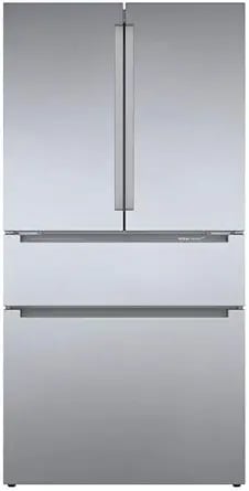 Bosch B36CL80ENS 36" 800 Series French Door Refrigerator with 20.5 cu. ft. Capacity, FarmFresh Syste