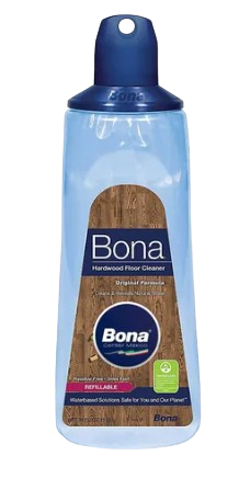 a bottle of bona bona wood floor cleaner