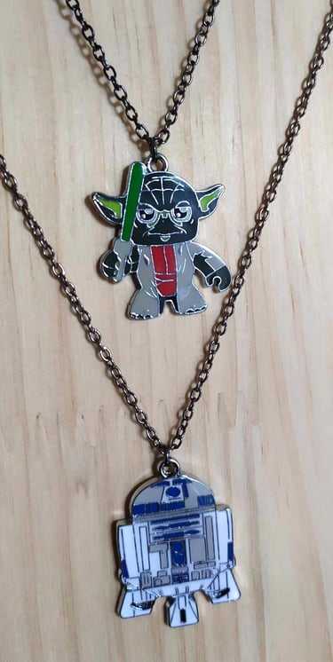 Colliers Star Wars Yoda R2D2 Les Couleurs de Lo