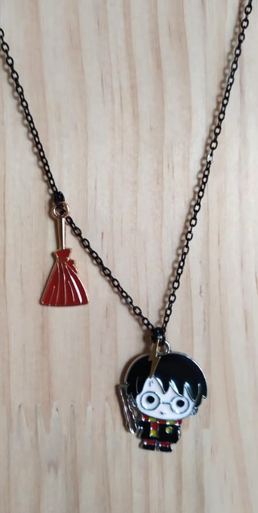 Collier noir Harry Potter Les Couleurs de Lo
