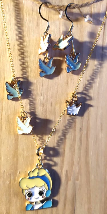 Parure dorée Disney Cendrillon Les Couleurs de Lo