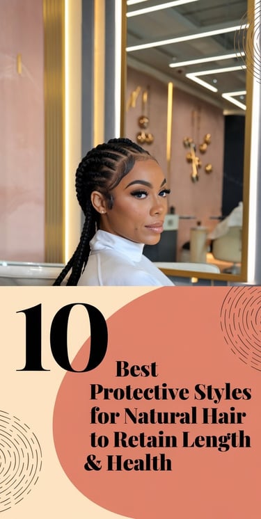 A photo of a Black woman with a freshly styled, sleek flat twist hairstyle. She is seated in a luxurious beauty salon with mo