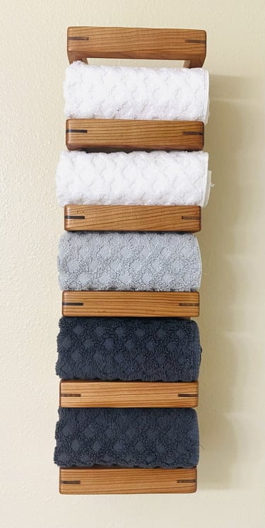 This product is manufactured to order Towel Rack, floating shelf, bath towels, bathroom shelf.