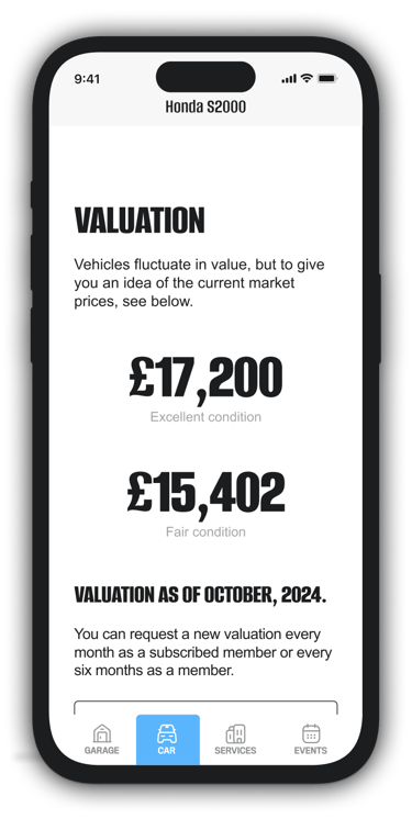 DRV247 Mobile app - Valuations