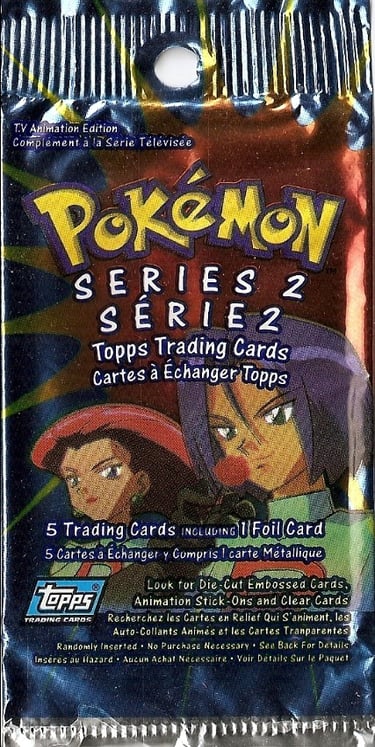 Booster pack Topps Pokémon series 2 US Canadien jesse et james