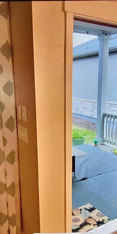 door jamb after repair