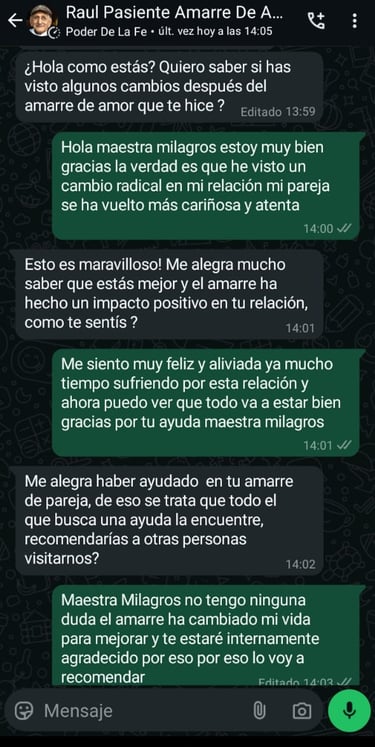 testimonio de Raúl dando gracias por los resultados