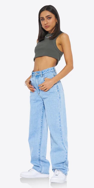 light blue High Waist jeans