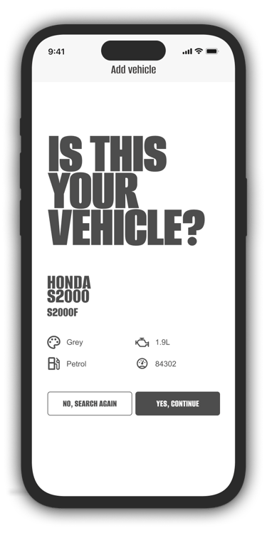 DRV247 Mobile app - Vehicle search