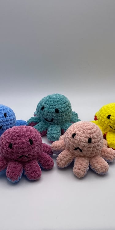 crochet reversible octopuses