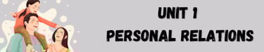 unit 1 common core personal relations, english course, common core