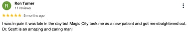 five star review from a patient #4