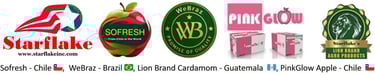 Starflake, Sofresh, Pink Glow Apple, Lion Brand, Webraz Food Service Group