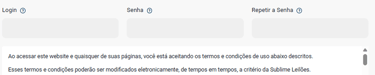 passo criar login
