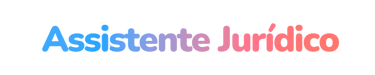 Curso de Assistente Jurídico: Imagem em degradê azul com vermelho c/ título Assistente Jurídico