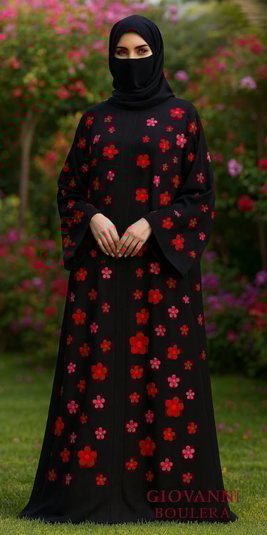 Saf ipek abaya modeli, zarif kesimi ve akıcı yapısıyla şıklığı ön plana çıkarır