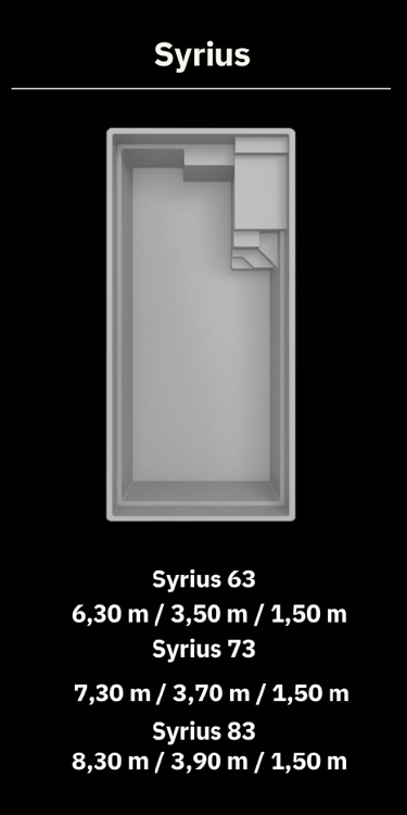 Ceramic de Luxe fiche technique modèle Syrius / Pool concept piscines 79