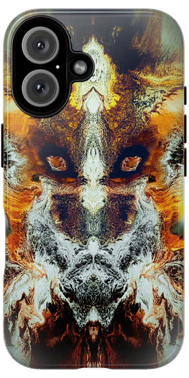 Radioactive abstract art phone case from the Dream Carnival collection