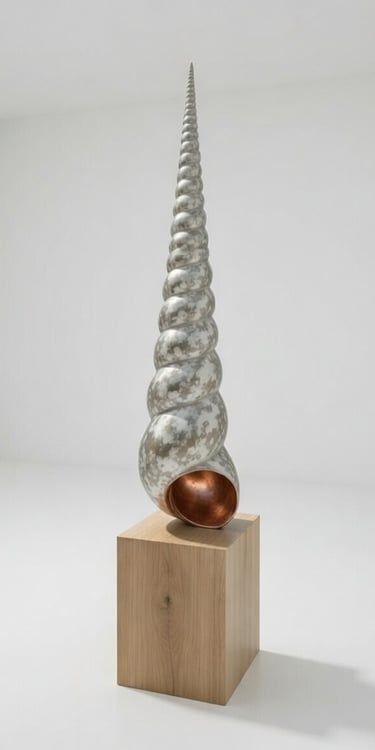Bronze Shell Sculpture by contemporary artist Mark Richard Hall