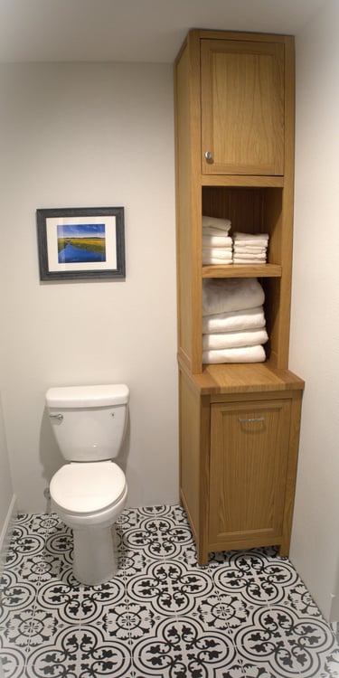 Part of a complete bathroom remodel