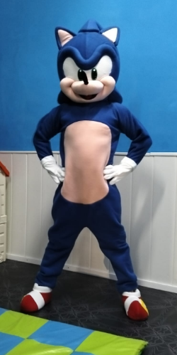 disfraz cabezon sonic