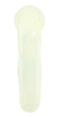 side view of yellow firm night seeds penis pleasure ring