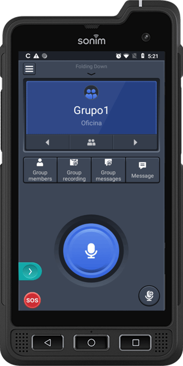 MCPTT Handheld Sonim XP8 con RadioPoC