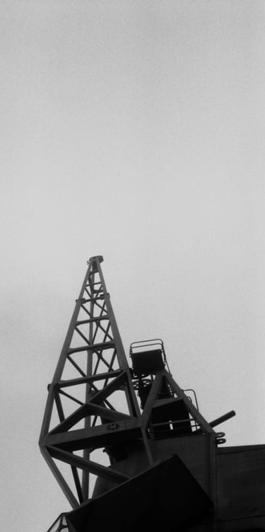 "Industrial London No. 3" Analogue fine art photograph shot on Ilford FP4. 