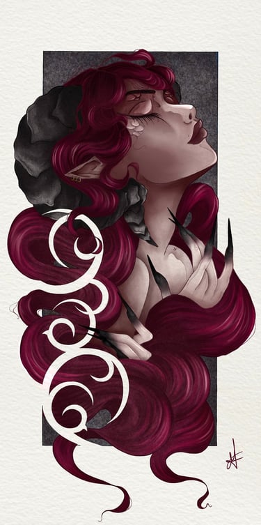 La demeure de l'ombre, Méline Nedelec, correction et illustration