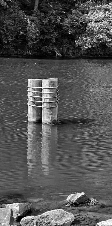 A glimpse of the Fox River in Montello, Wisconsin. 