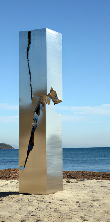 Séisme, Sculpture de Patrice Racois