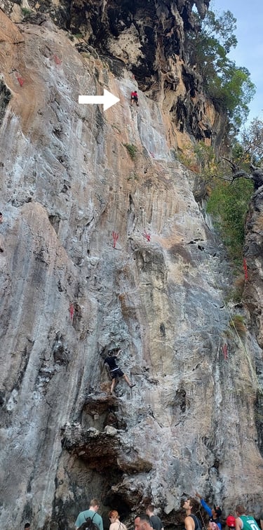 thailand krabi railay rock climbing