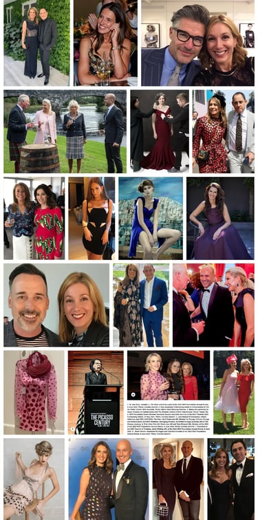 dhm.style fashion events gallery with guests in designer evening wear.