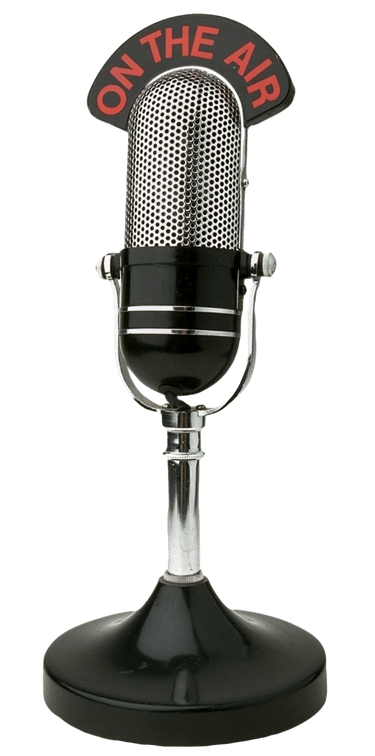 imagen de un micrófono de radio