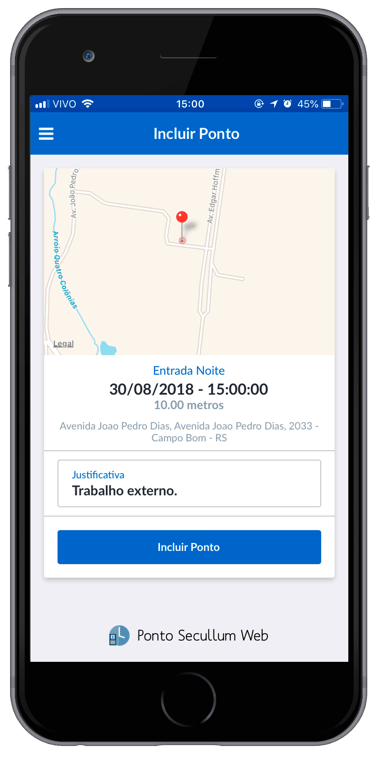 APP DE BATER O PONTO