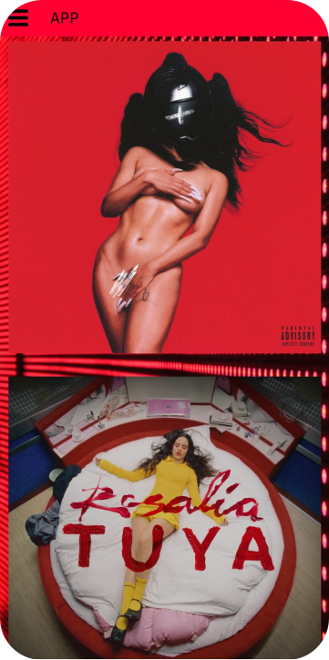 Aplicación para Artista La Rosalía