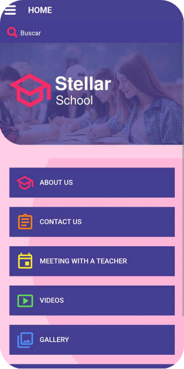 Aplicación Stellar School