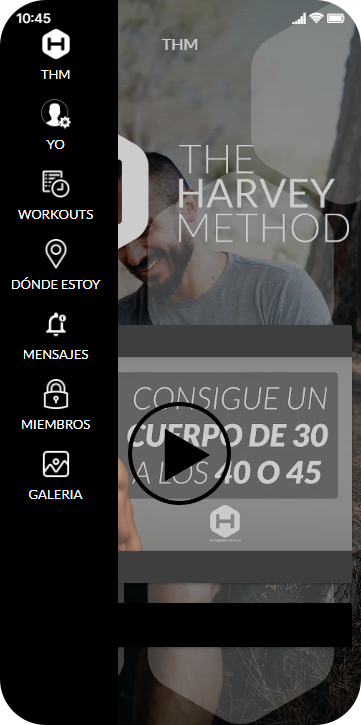 Aplicación para Entrenador Personal y Nutricionista The Harvey Method